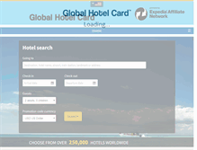 Tablet Screenshot of globalhotelcard.com